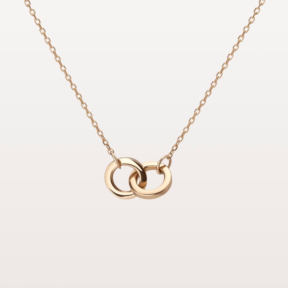Aurate 14K Solid Gold Connection Necklace